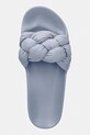 Tommy Jeans šľapky dámske TJW BRAIDED SLIDES modrá EN0EN02975