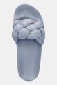 Tommy Jeans šľapky dámske TJW BRAIDED SLIDES modrá EN0EN02975