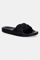 Tommy Jeans klapki damskie TJW BRAIDED SLIDES czarny EN0EN02975