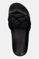 Tommy Jeans klapki damskie TJW BRAIDED SLIDES czarny EN0EN02975