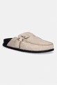 Tommy Jeans natikače za žene od brušene kože TJW COMFORT SUEDE MULE bež EN0EN03038