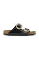 Šľapky Birkenstock Arizona Big Buckle imitácia lakovanej kože čierna 1027903
