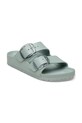 Birkenstock klapki skórzane Arizona EVA Big Buckle 1031301 zielony SS26