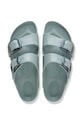 Birkenstock klapki skórzane Arizona EVA Big Buckle zielony 1031301