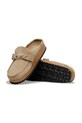 Birkenstock klapki skórzane Buckley 1031455 beżowy