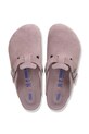 Birkenstock klapki zamszowe Boston fioletowy 1031577