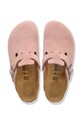 Birkenstock klapki zamszowe Boston różowy 1031635