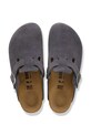 Birkenstock klapki zamszowe Boston szary 1031678.N