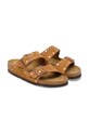 Obuwie Birkenstock klapki zamszowe Arizona 1031731 brązowy