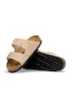 Birkenstock klapki zamszowe Arizona beżowy 1031736