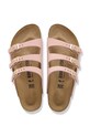 Birkenstock klapki nubukowe Florida różowy 1031813.N