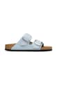 Birkenstock klapki nubukowe Arizona Big Buckle pozostałe niebieski 1031833
