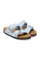 Obuwie Birkenstock klapki nubukowe Arizona Big Buckle 1031833 niebieski
