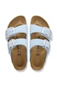 Birkenstock klapki nubukowe Arizona Big Buckle 1031833 niebieski