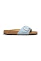 Kožené šľapky Birkenstock Madrid Big Buckle usňová koža modrá 1031837