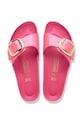 Birkenstock klapki skórzane Madrid Big Buckle 1031844 różowy