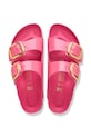 Birkenstock klapki skórzane Arizona Big Buckle 1031856.N różowy