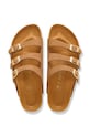 Birkenstock klapki zamszowe Florida 1031867.N brązowy