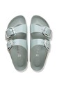 Birkenstock klapki skórzane Arizona Big Buckle 1031871 zielony