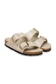 Obuwie Birkenstock klapki skórzane Arizona Big Buckle 1031873 beżowy