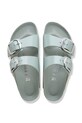 Birkenstock klapki skórzane Arizona Big Buckle 1031882.N zielony