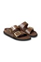 Obuwie Birkenstock klapki skórzane Arizona 1031910 brązowy