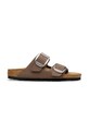Birkenstock papucs Arizona Big Buckle szintetikus bőr barna 1032081