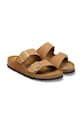Obuwie Birkenstock klapki skórzane Arizona 1032086 brązowy