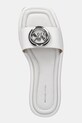 MICHAEL Michael Kors klapki skórzane Milan Slide biały 40R6MLFS1L.085