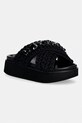 Inuikii klapki damskie Woven Stones Platform czarny 1004.005.0043.000
