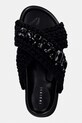 Inuikii klapki damskie Woven Stones Platform czarny 1004.005.0043.000