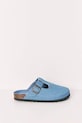women'secret klapki z zakrytymi palcami damskie bawełniane MMS OPEN BIO DM niebieski 3223022