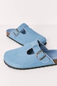 Obuwie women'secret klapki z zakrytymi palcami damskie bawełniane MMS OPEN BIO DM 3223022 niebieski