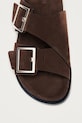 Замшевые шлепанцы Alohas Alba коричневый S101185.02