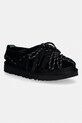 Велурени чехли UGG W Tasman Lace черен 1175190.BLK