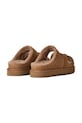 Obuwie UGG klapki zamszowe W Greenport Cross Strap Slide 1178470.CHE brązowy
