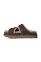 UGG klapki zamszowe W Greenport Cross Strap Slide brązowy 1178470.DNSS