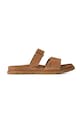 Παντόφλες σουέτ UGG W Goldengaze Slide φλατ καφέ 1178590.CHE