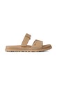 UGG papuci din piele W Goldengaze Slide piele întoarsă bej 1178590.MDSD