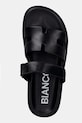 Bianco klapki na płaskim obcasie damskie BIAOSLO czarny 11202381