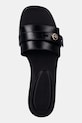 Tory Burch klapki skórzane Romy Slide czarny 181993.006