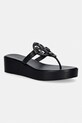 Tory Burch japanke za žene kožne Miller Wedge crna 159829.006