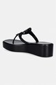 Obuća Tory Burch japanke za žene kožne Miller Wedge 159829.006 crna