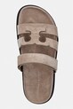Tory Burch šľapky na plochom podpätku dámske semišové Ines Sport Slide béžová 163481.256
