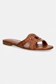 Guess ciabatte slide da donna CIESTA2 marrone FLJCS2.LEA03.BROWN