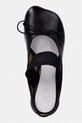 MM6 Maison Margiela klapki skórzane czarny S59WP0210.P3628.T8013