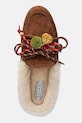 Nokwol kapcie zamszowe Coco Fur Tan Suede brązowy Coco.Fur.Tan.Suede