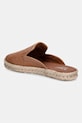 Obuwie Toms klapki damskie zamszowe SANTIAGO MULE 10023051 brązowy