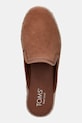 Toms klapki damskie zamszowe SANTIAGO MULE brązowy 10023051