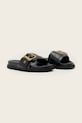 Δερμάτινες παντόφλες AllSaints Ellie Western Sandals W038FE.BLK μαύρο SS26